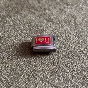 💟 Vintage “I❤️U” Italian bracelet single charm (2003)